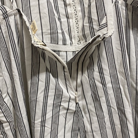 🚨Roxy Womens Catching Feelings Romper Pantsuit Striped Adjustable Straps - Picture 13 of 13